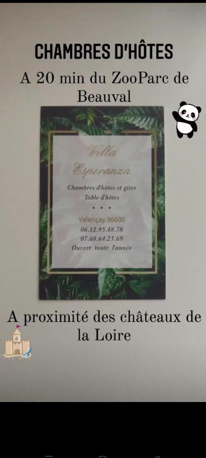 Villa Esperanza Chambre De Plain-Pied, Independante, Proche Zoo De Beauval Et Chateaux De La Loire วาล็องเซ ภายนอก รูปภาพ